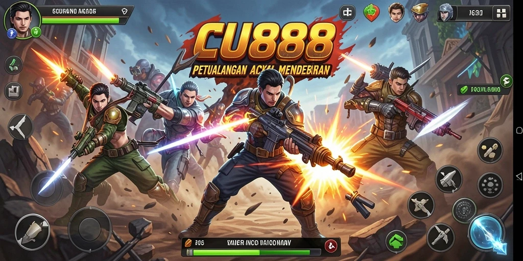Screenshot CU888 menampilkan aksi seru dalam gameplay penuh tantangan.