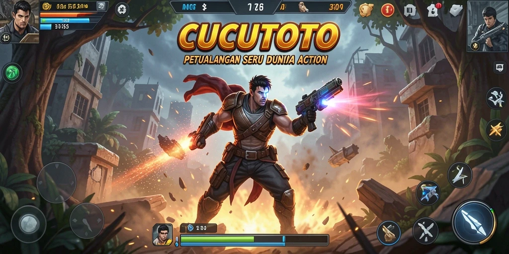 Screenshot dari gameplay CUCUTOTO yang penuh aksi seru.