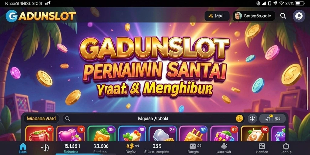 Tampilan menawan dari gameplay GADUNSLOT yang menarik.