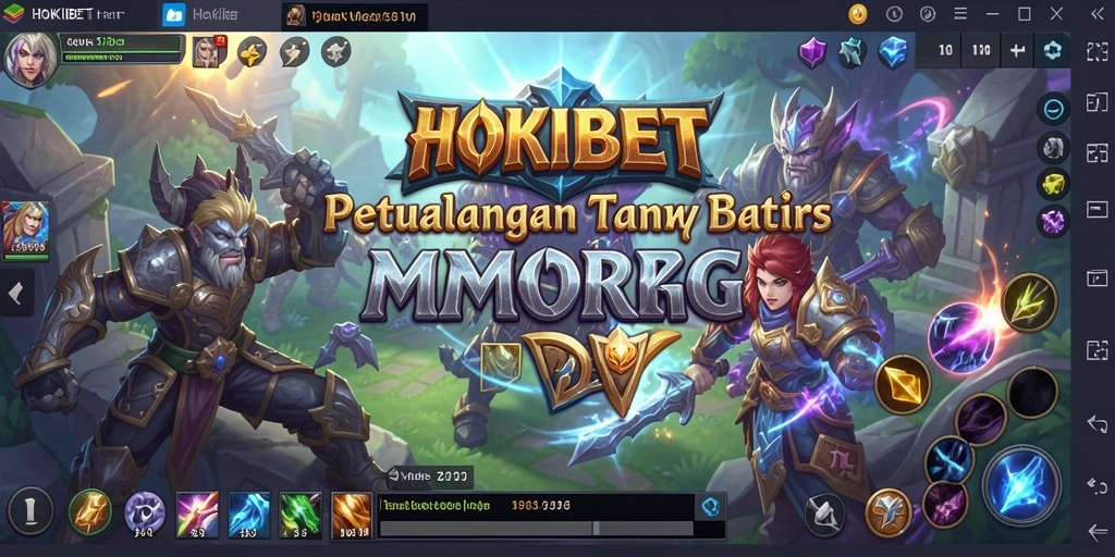 Tampilan gameplay HOKIBET yang mendebarkan saat berpetualang di dunia MMORPG.