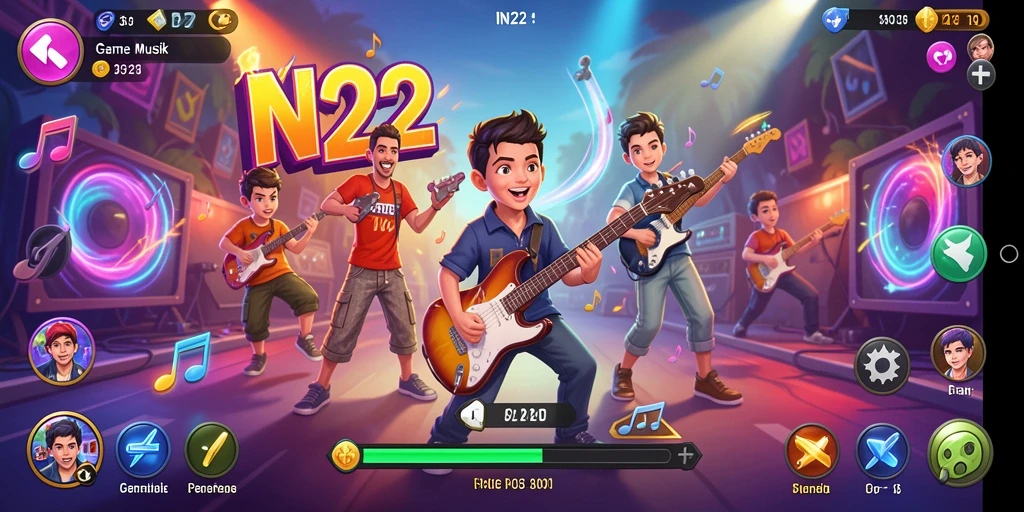 Tampilan gameplay seru dan interaktif dalam IN22.