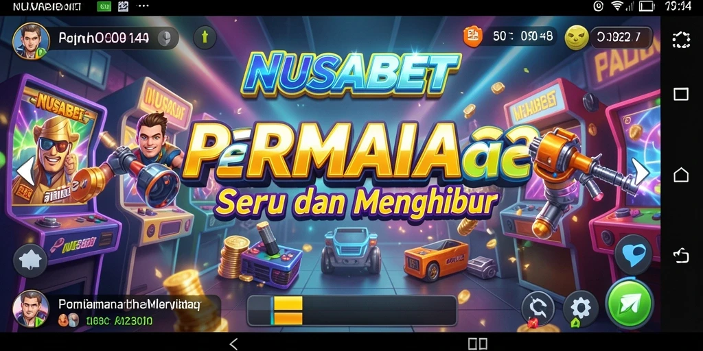 Screenshot gameplay seru NUSABET menampilkan aksi cepat dan tingkat keseruan.