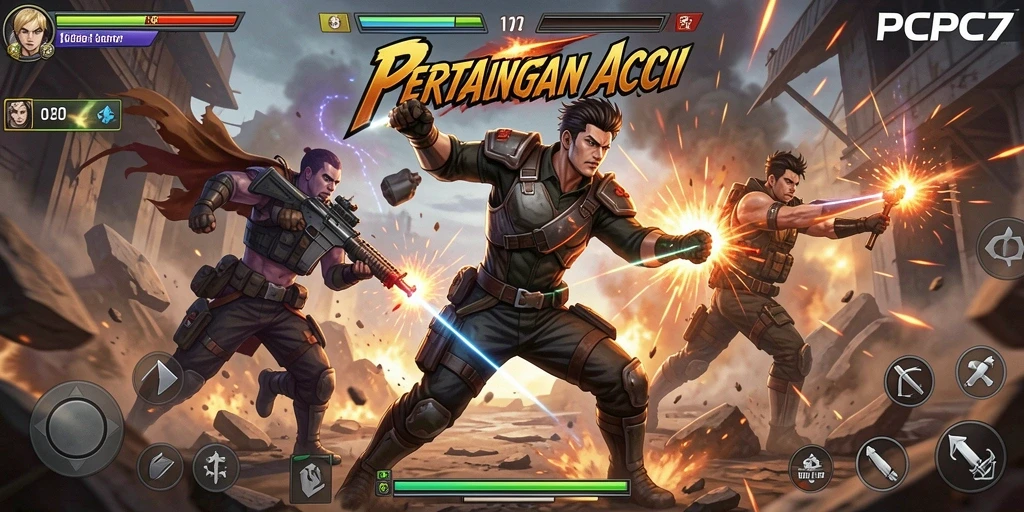 Screenshots gameplay PCPC7 menampilkan aksi petualangan yang luar biasa.