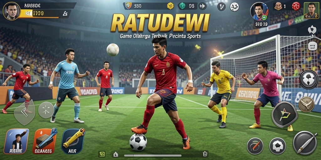 Tampilan permainan seru dan menantang di RATUDEWI.