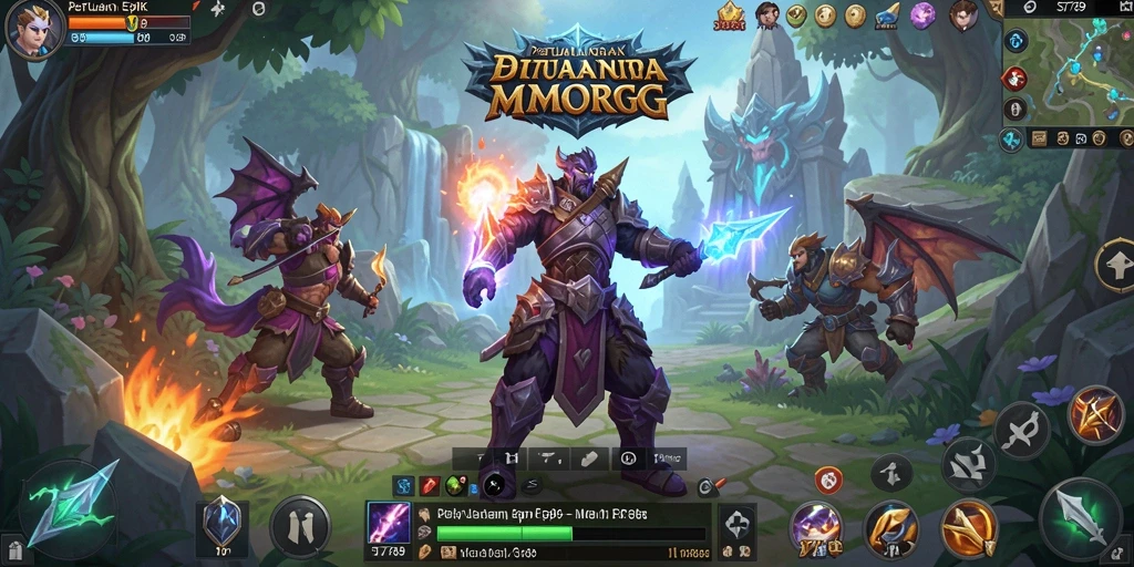 Tampilan gamplay ST789 dengan grafik MMORPG yang mengesankan.